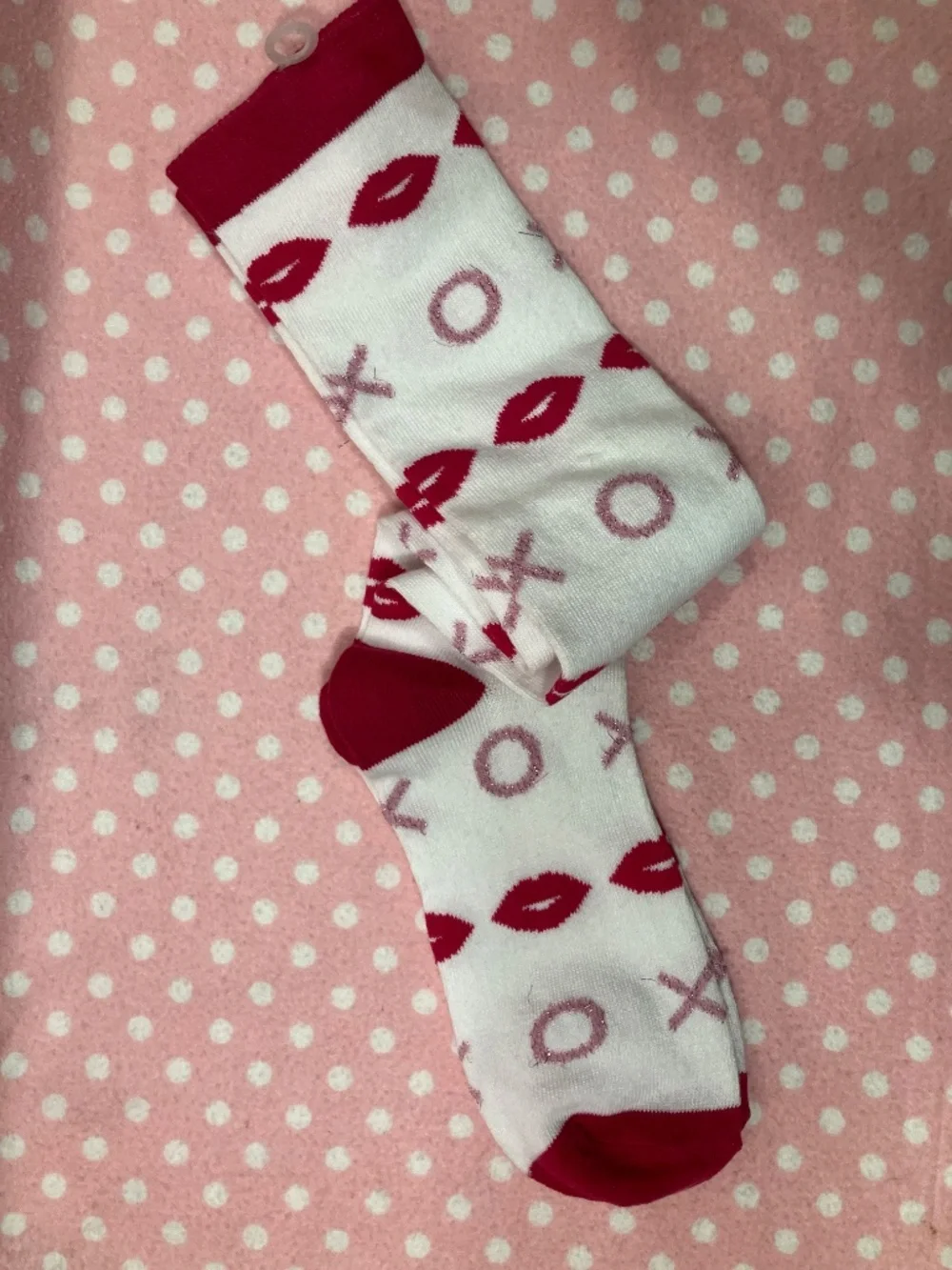 Hugs & Kisses Knee Socks M